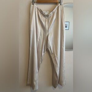 Abercrombie & Fitch Cream Wide Leg Pants